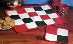 Holiday Checkerboard Potholder