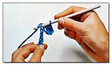 Single crochet step 6