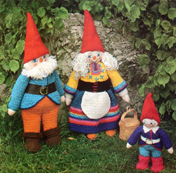 Crochet a Family of Gnome Dolls