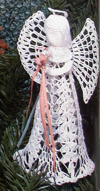 Crochet a Lace Standing Angel