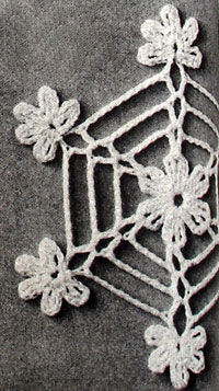 Crochet a Web Snowflake