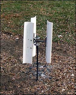 homemade vertical wind turbine